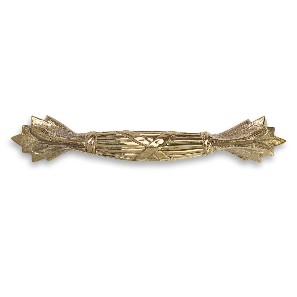 Solid Brass Ribbon & Reed Drawer Pull | CPRR.5963